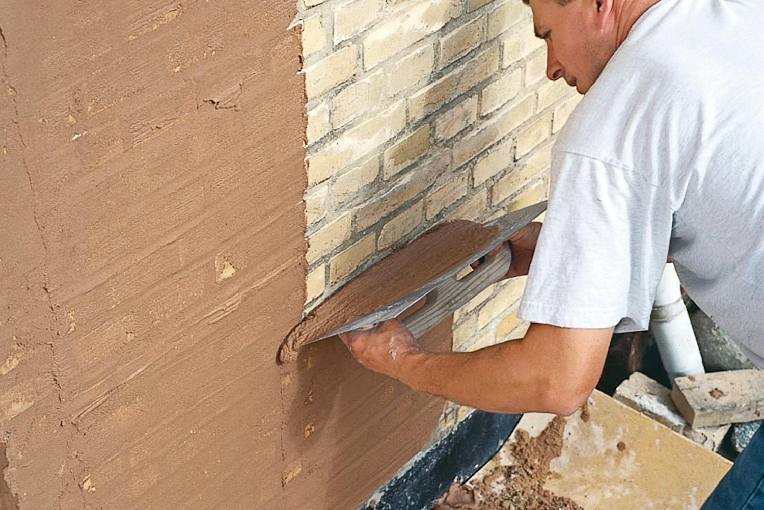Slamma tegel Slamma tegel: Putsa huset med tunnputs